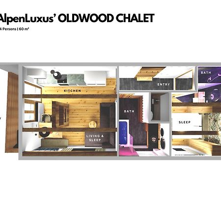 Oldwood Chalet - Balcony & Car Park By Alpenluxus Appartements Фюген Екстер'єр фото